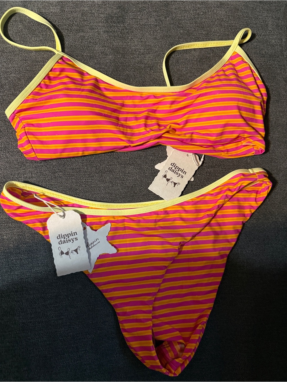 Dippin Daisys multicoloured bikini set
